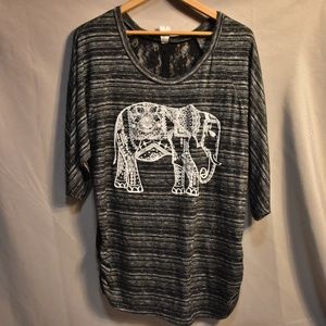 Elephant shirt with lace back